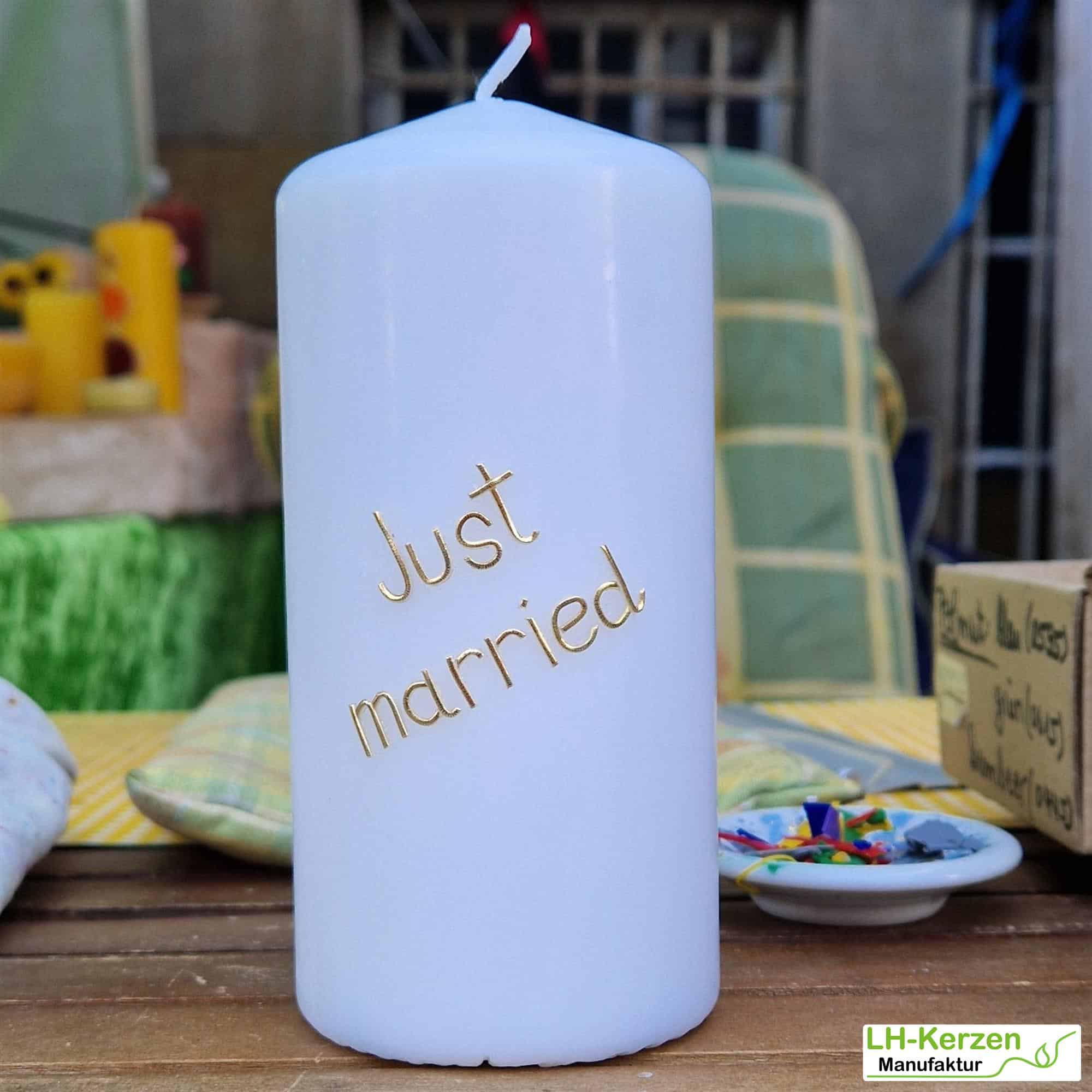 Kerzenbeschriftung Beschriftete Kerze